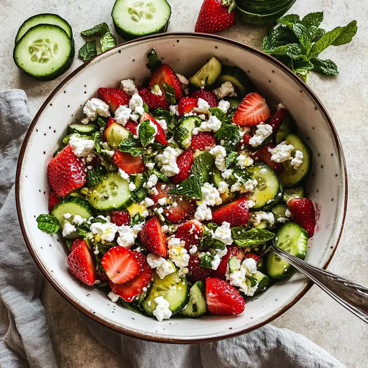 Strawberry Cucumber Salad