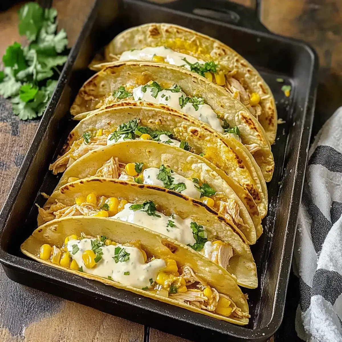 White Chicken Chili Tacos