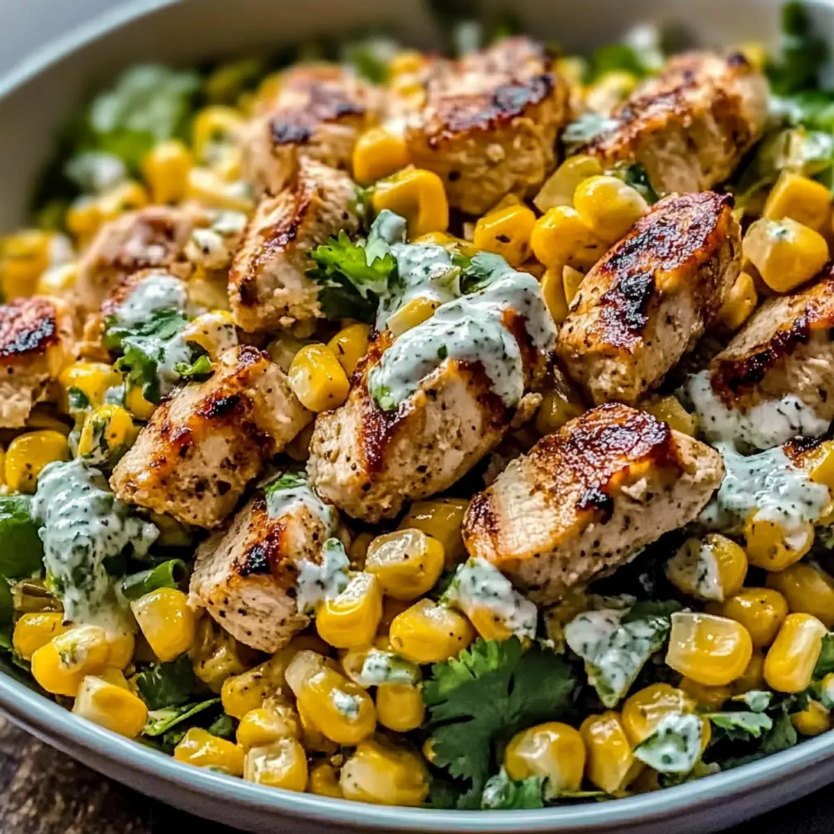 High Protein Chicken Street Corn Salad That Dazzles Your Tastebuds