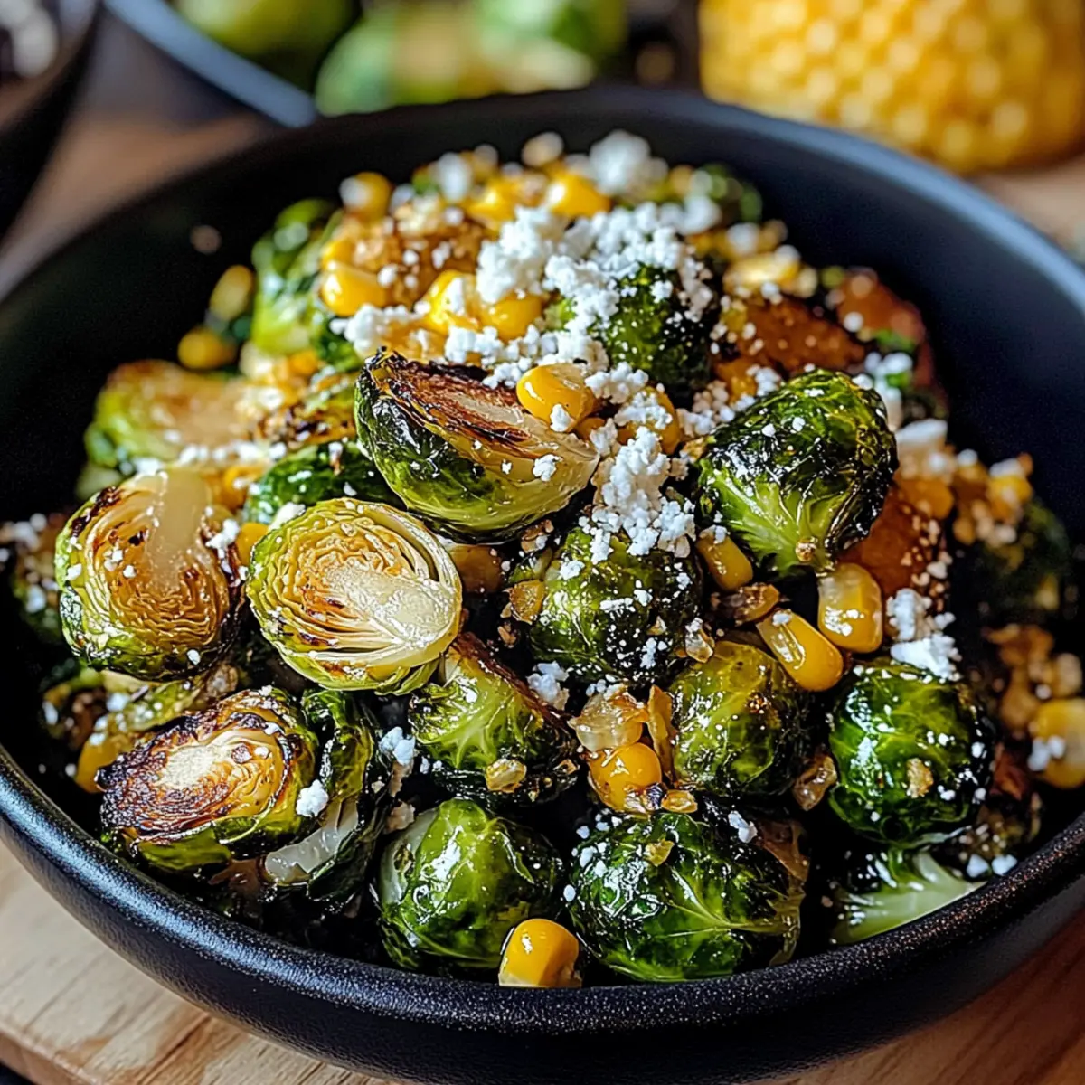 Mexican Street Corn Brussels Sprouts