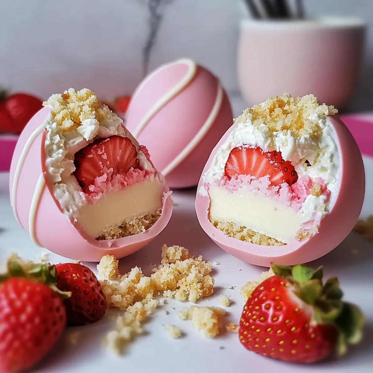 Strawberry Shortcake Egg Bombs
