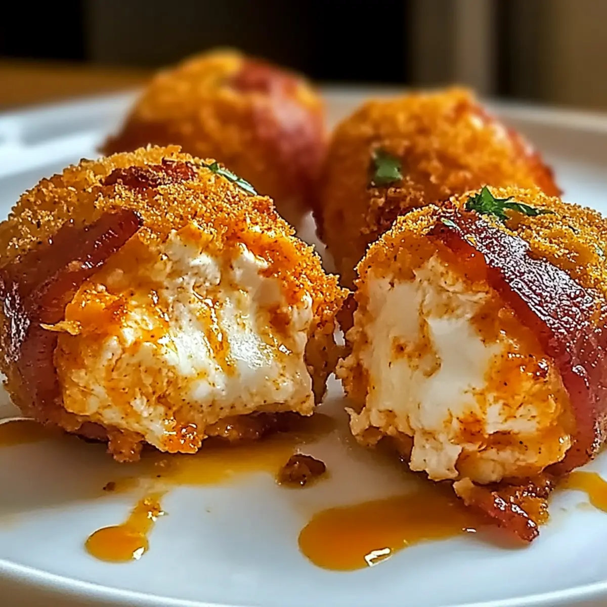 Buffalo Chicken Bacon Mozzarella Bombs