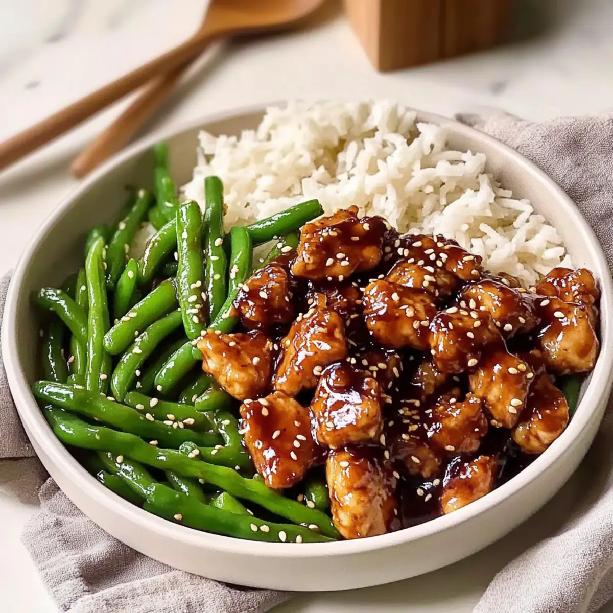 High Protein Sesame Chicken