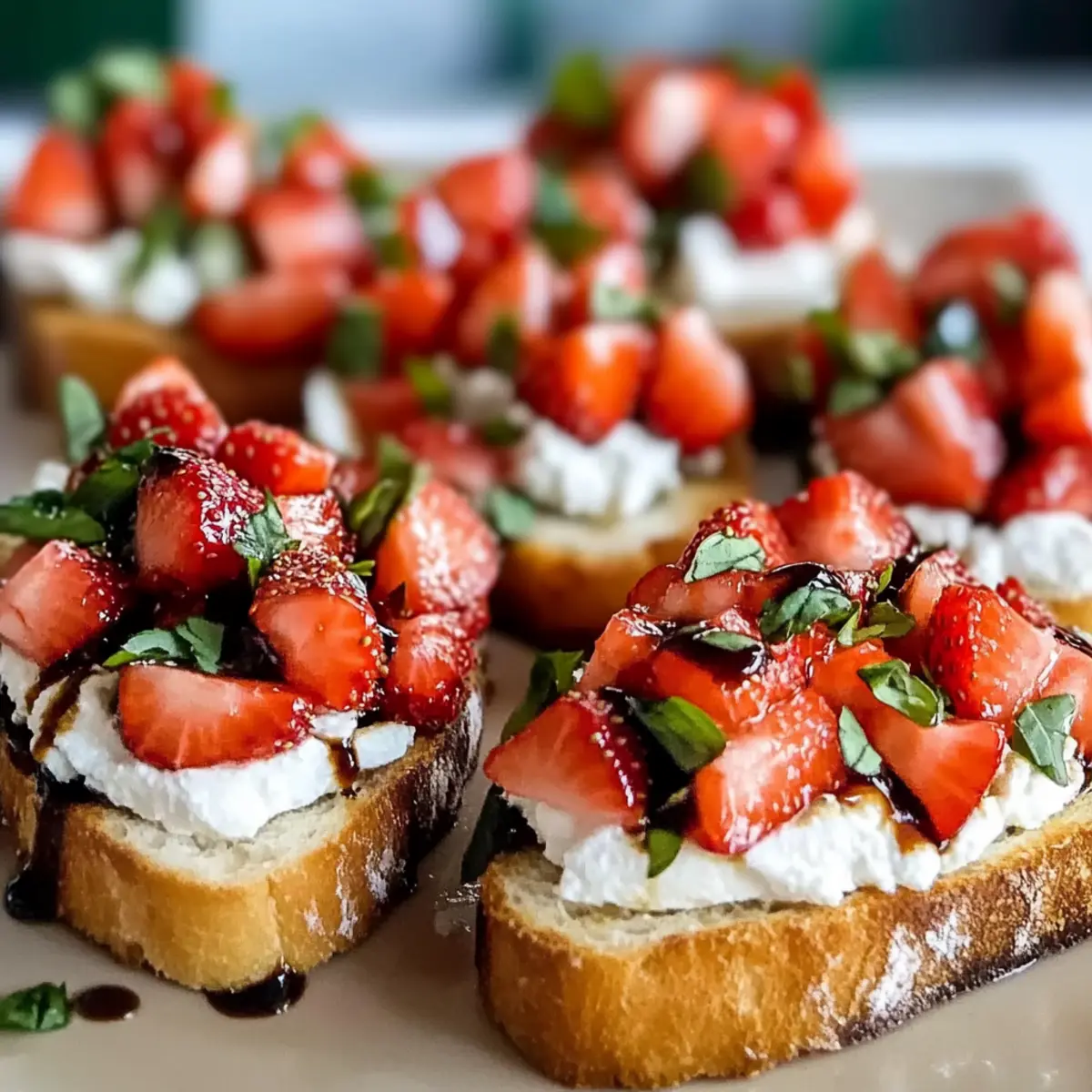 Strawberry Ricotta Bruschetta