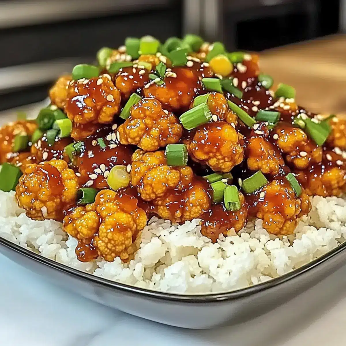 General Tso’s Cauliflower Bowls
