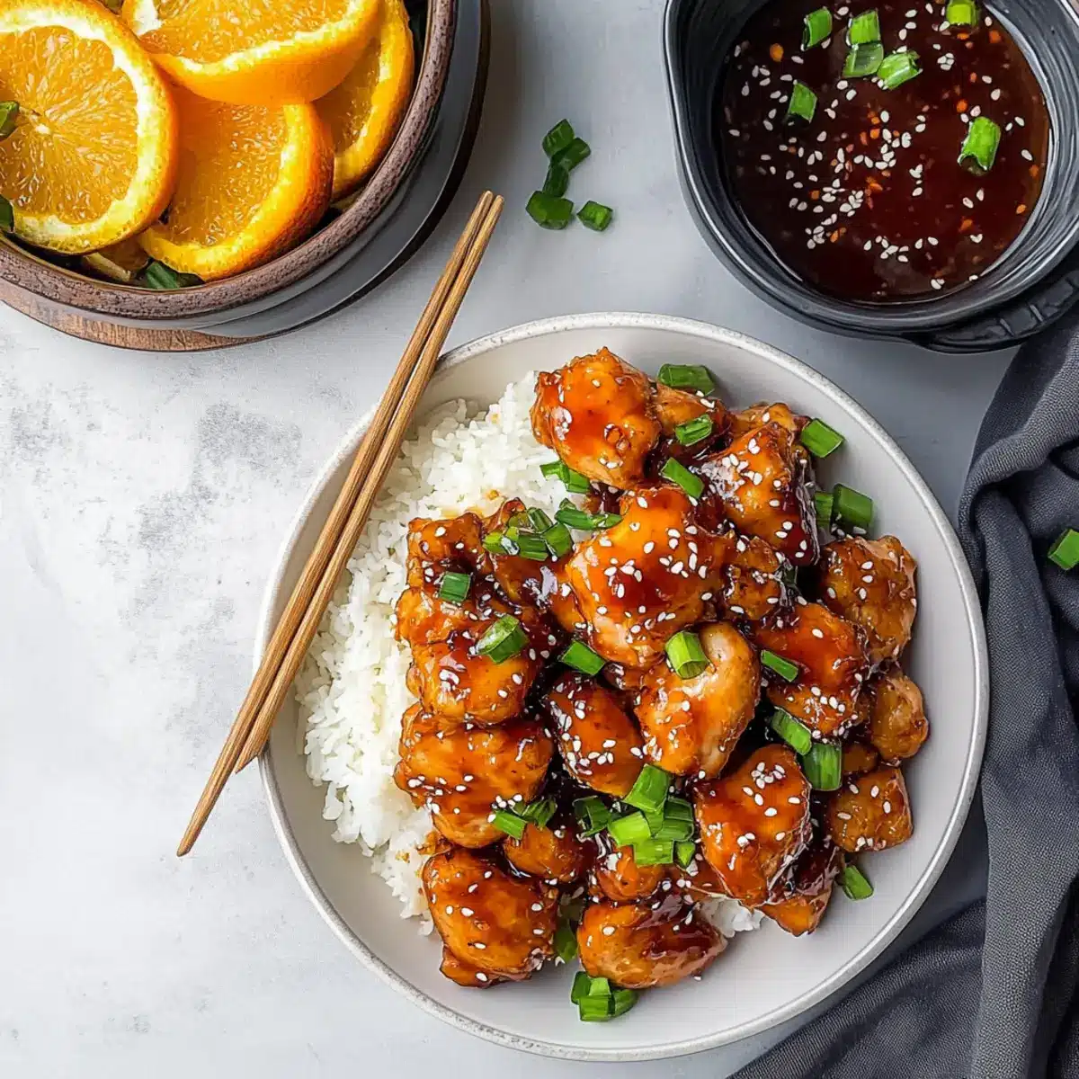 Healthy Orange Chicken