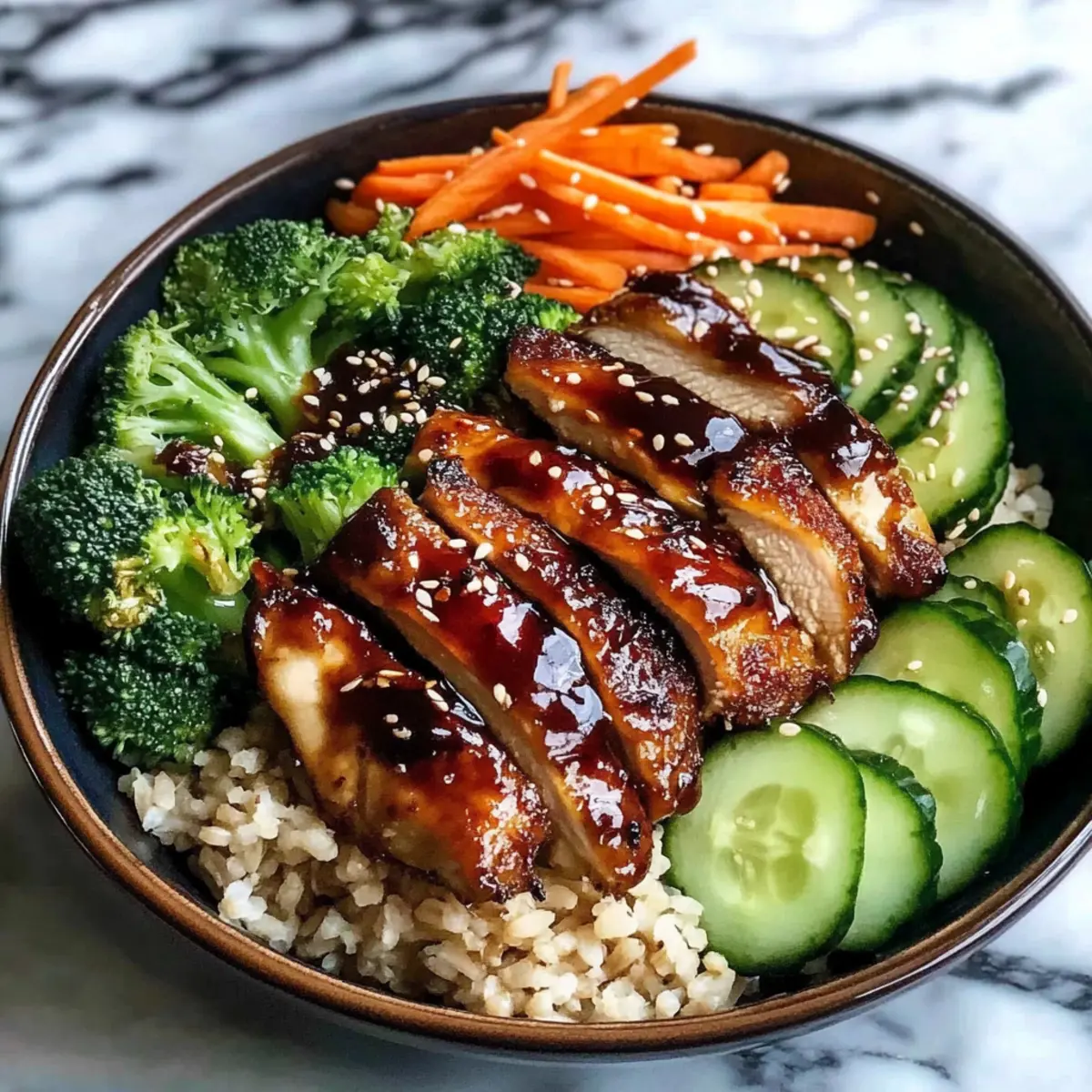 Healthy Sticky Chicken Bowls