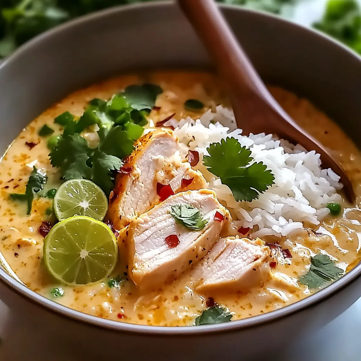 Coconut Chicken Brothy Rice