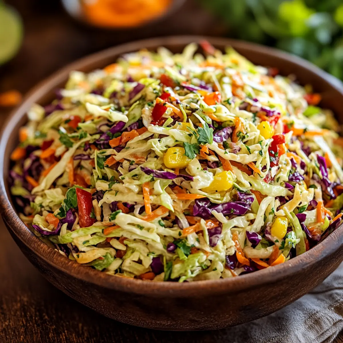 Mexican Coleslaw with Cilantro Lime Dressing