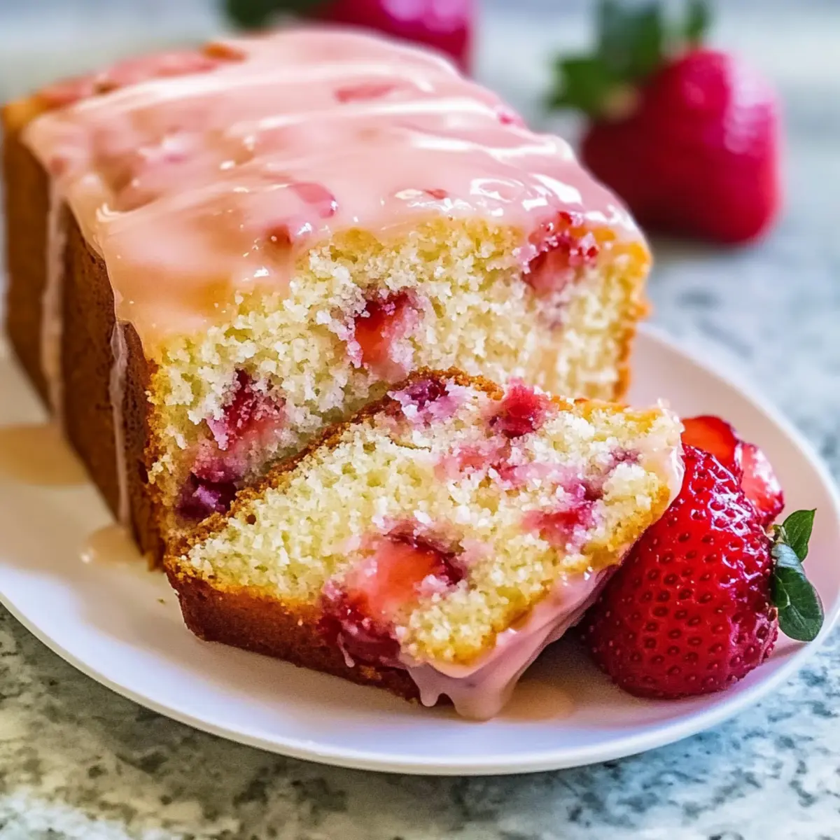Strawberry Pound Cake