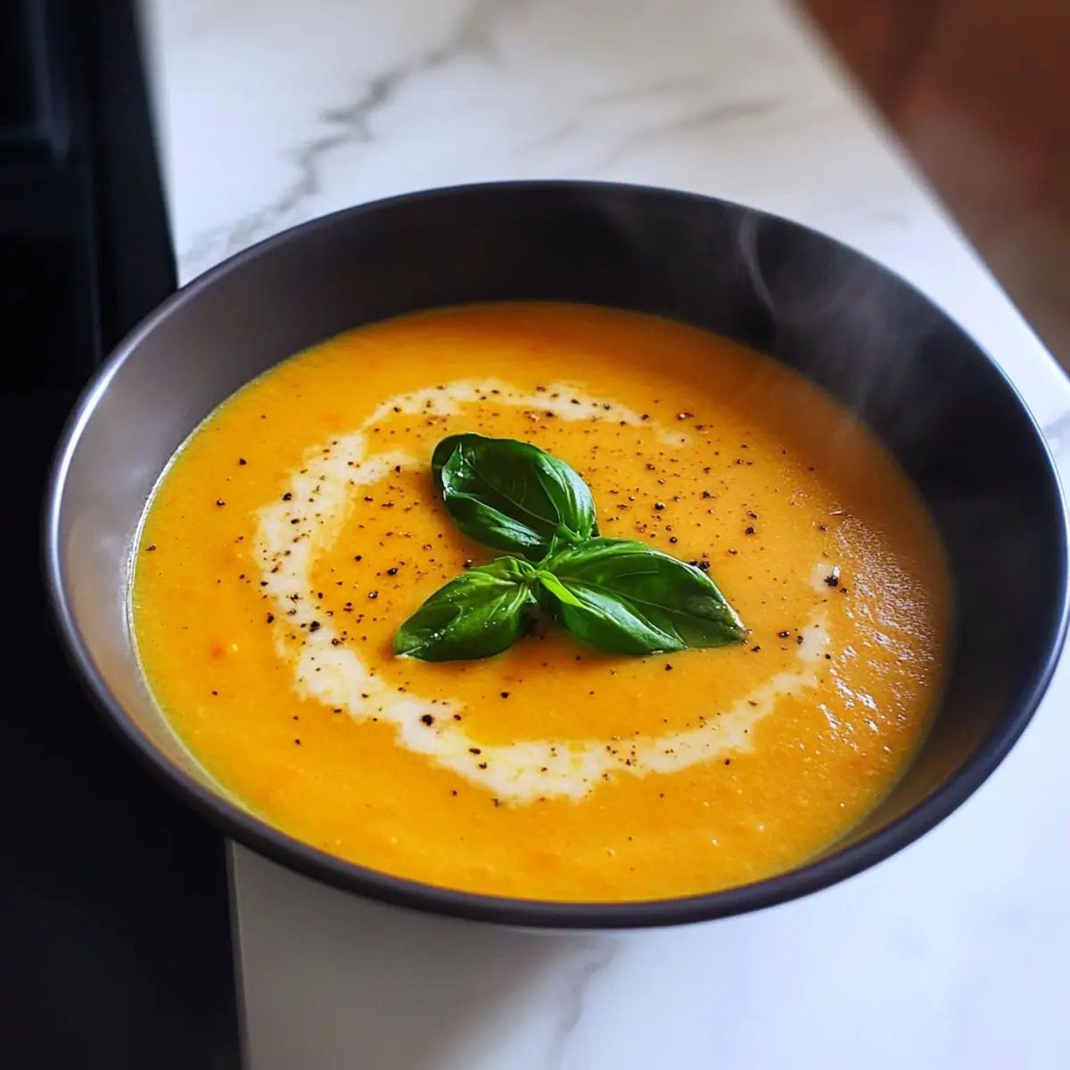Creamy Roasted Veggie Soup