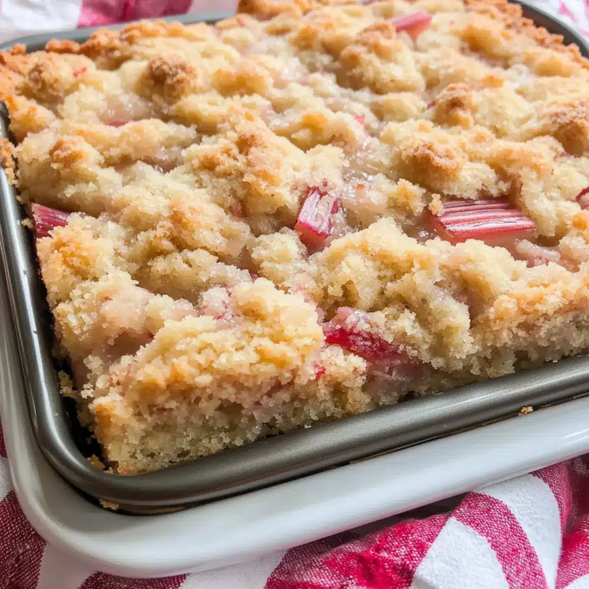 Sour Cream Rhubarb Cake