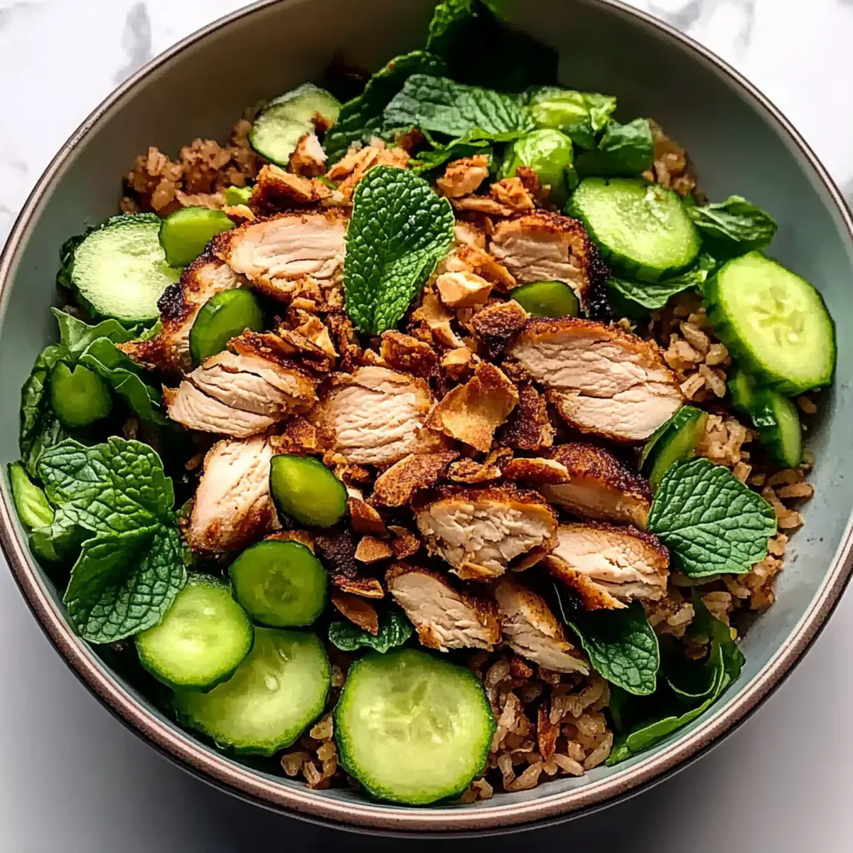 High Protein Crispy Rice Salad