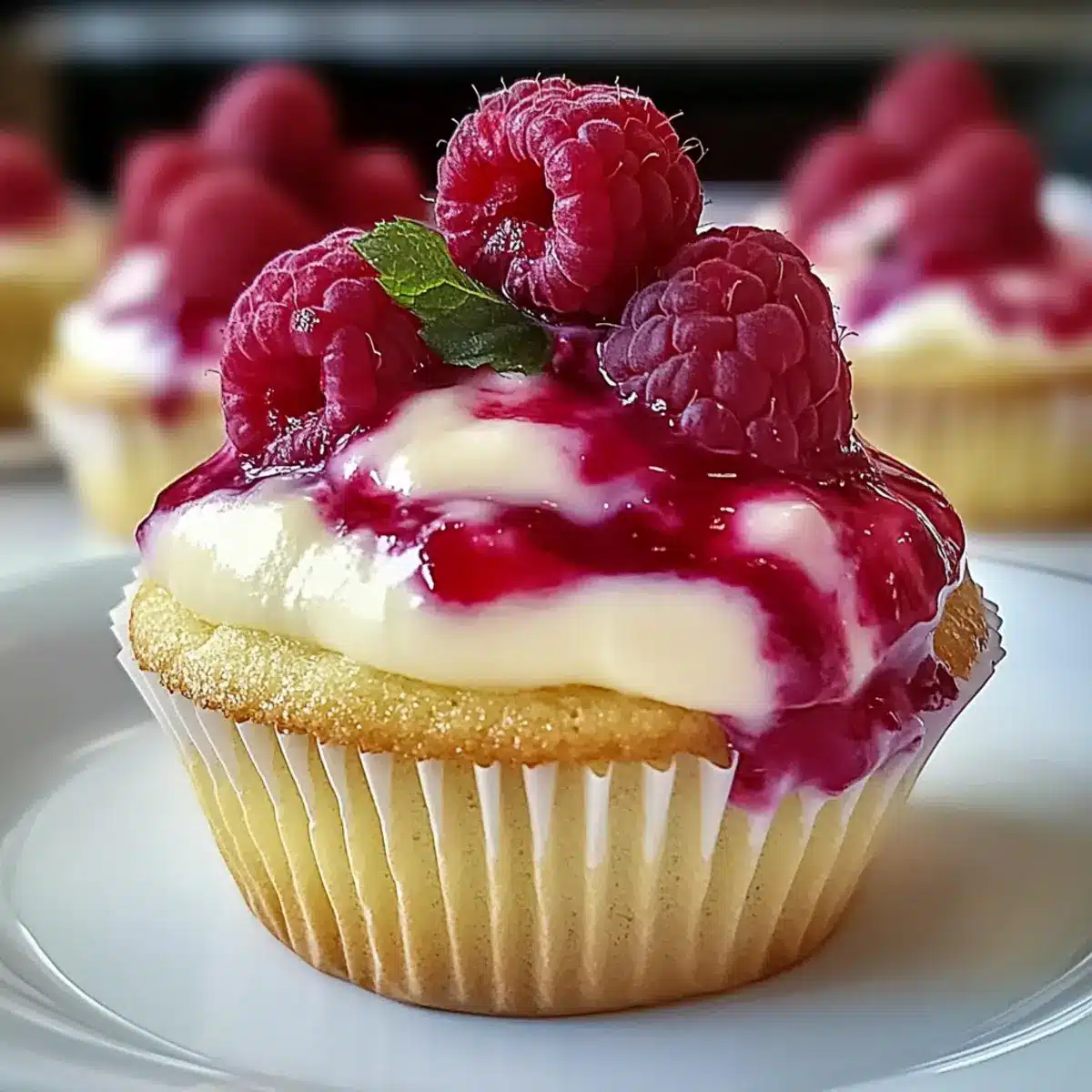 Raspberry Cheesecake Cupcakes