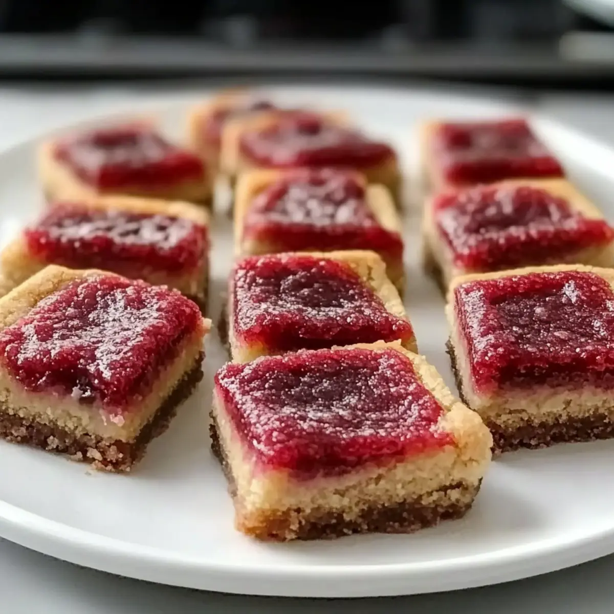 No Bake Rhubarb Cheesecake Squares