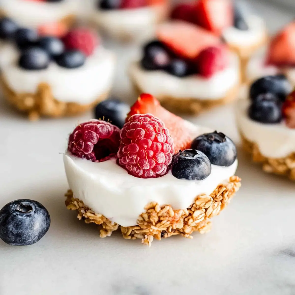 Frozen Yogurt Granola Cups