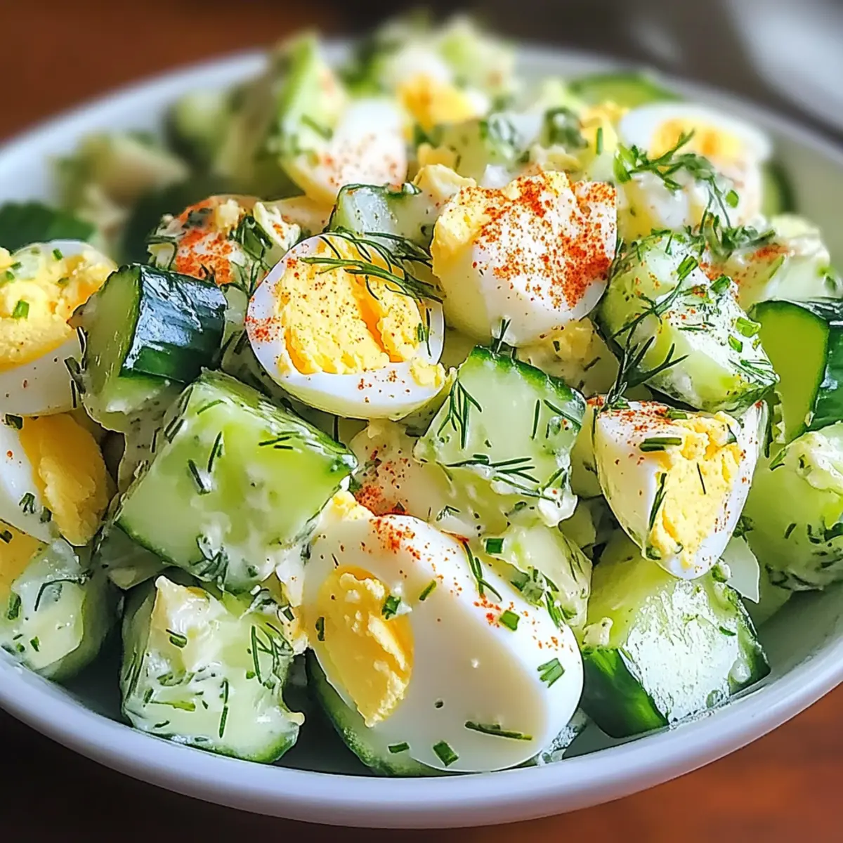 Low Carb Cucumber Egg Salad Recipe