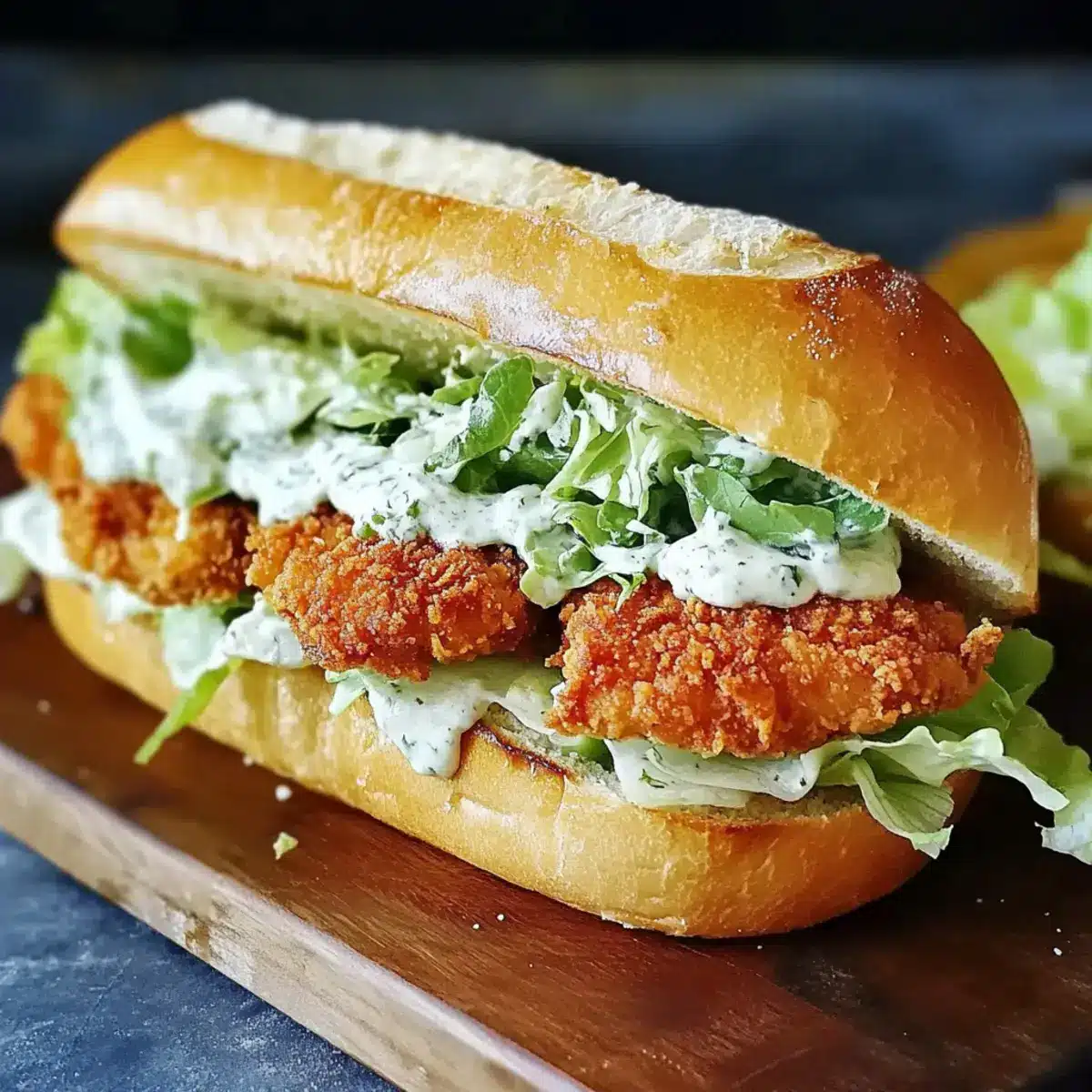Crispy Chicken Caesar Sandwich