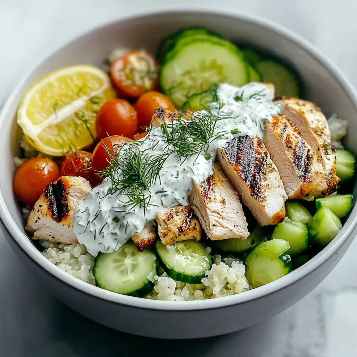 Lemon Dill Chicken Bowl