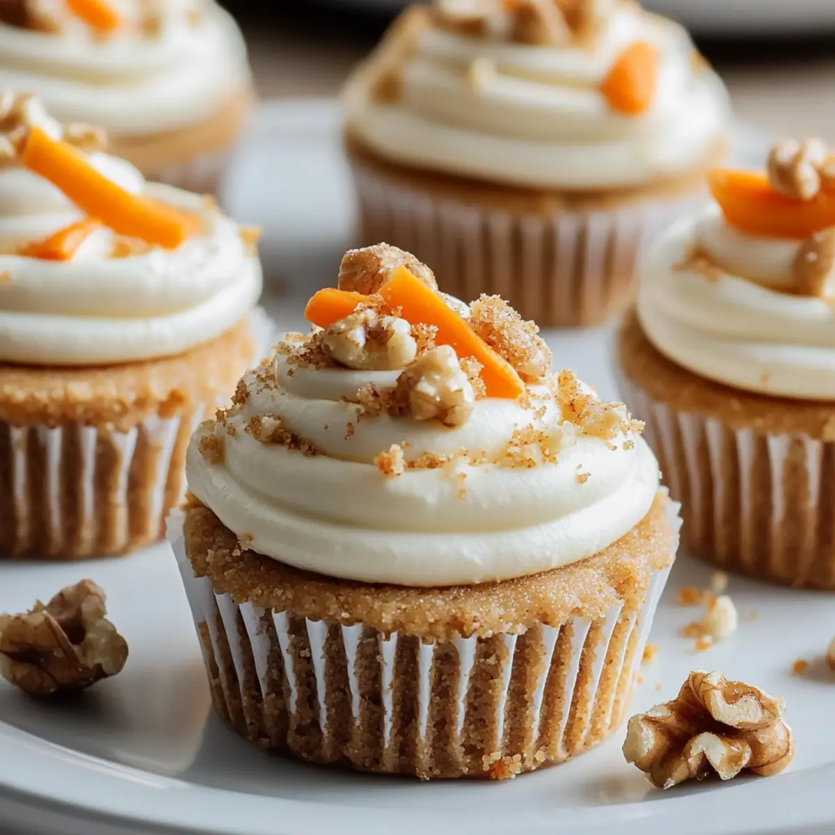 Mini Carrot Cheesecakes