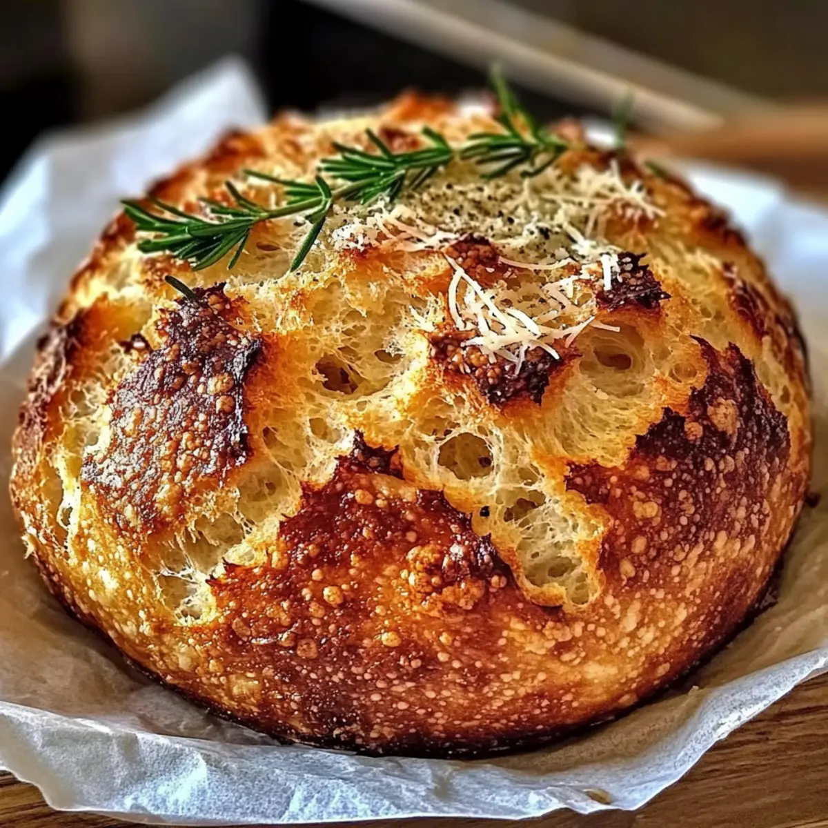 Parmesan Garlic Artisan Bread