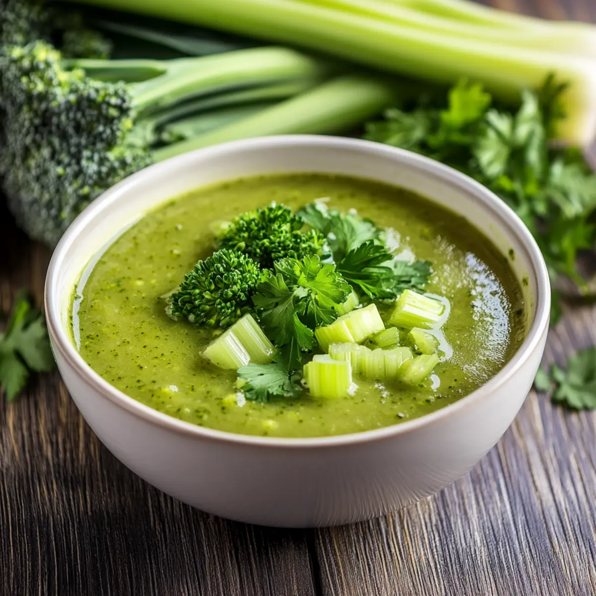 Broccoli, Celery & Parsley Detox Soup