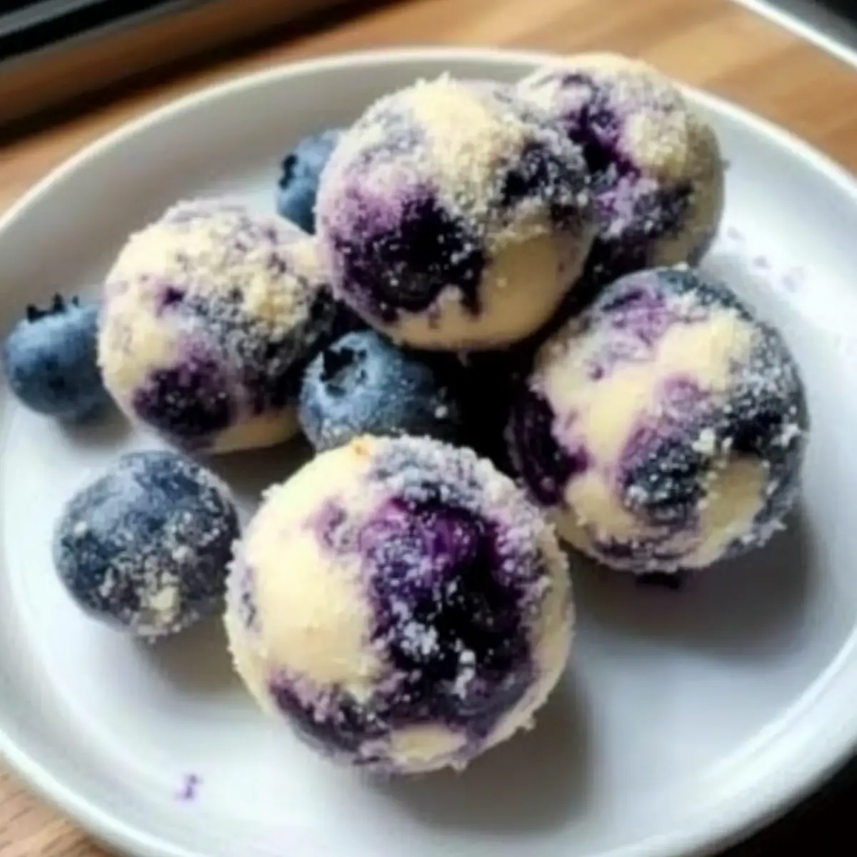 Blueberry Cheesecake Protein Bites
