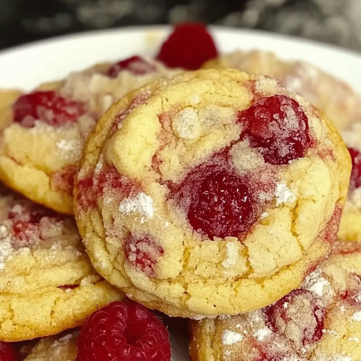 Lemon Raspberry Cookies
