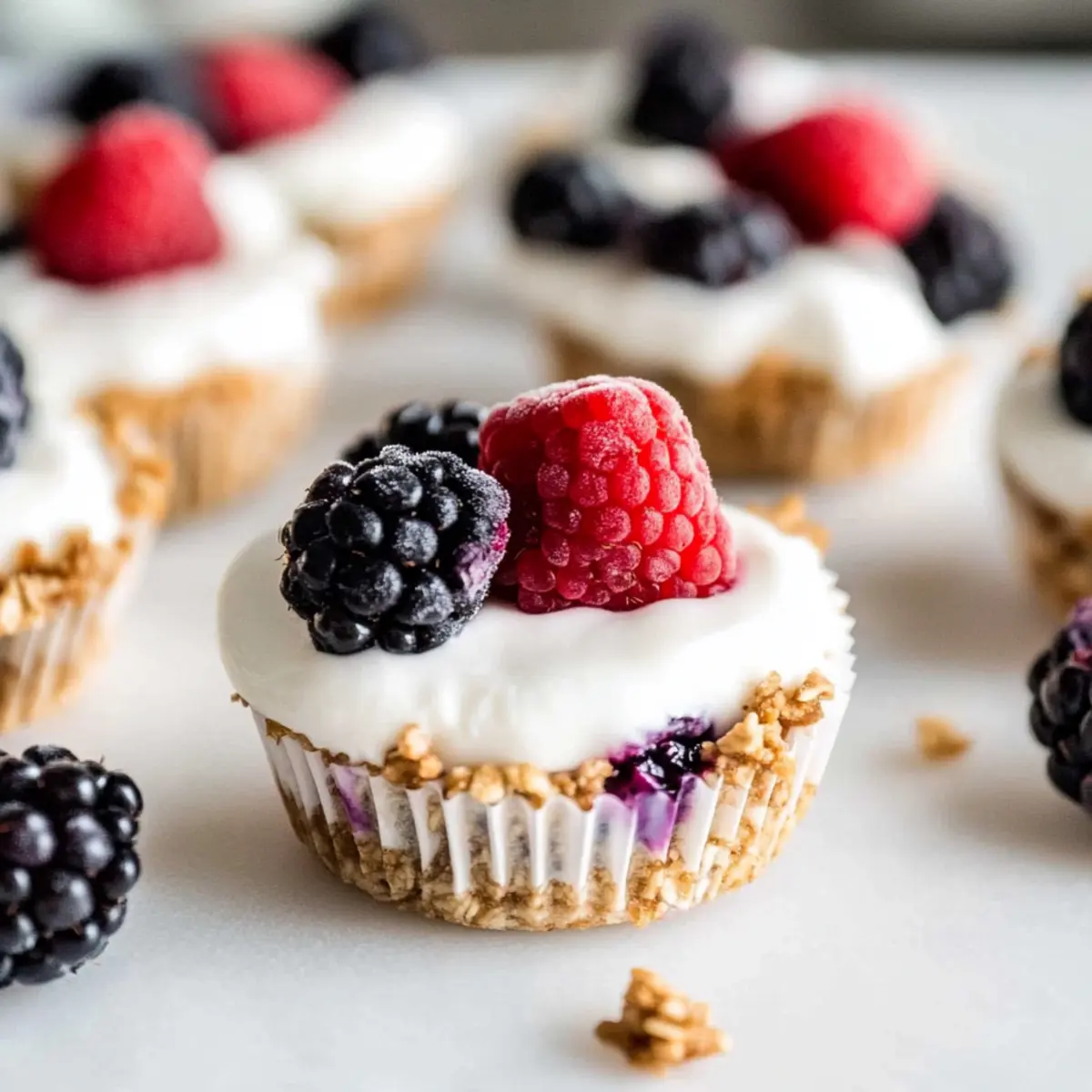 Frozen Yogurt Granola Cups