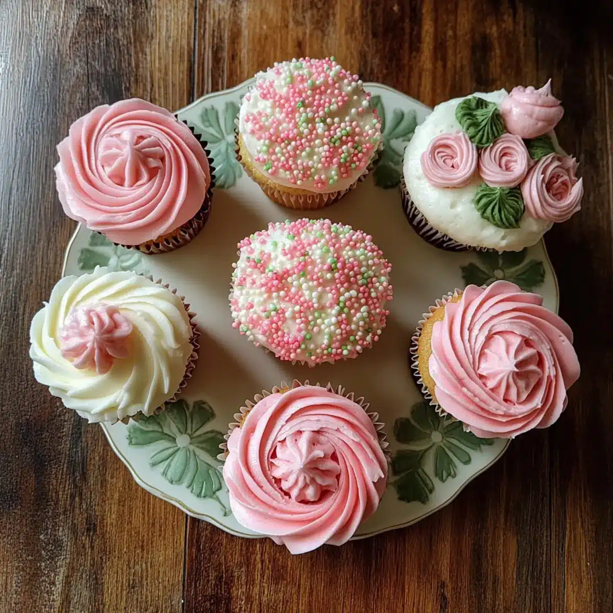 Girl Baby Shower Cupcakes
