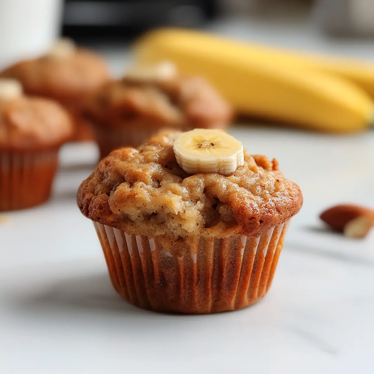 Low Calorie Greek Yogurt Banana Muffins