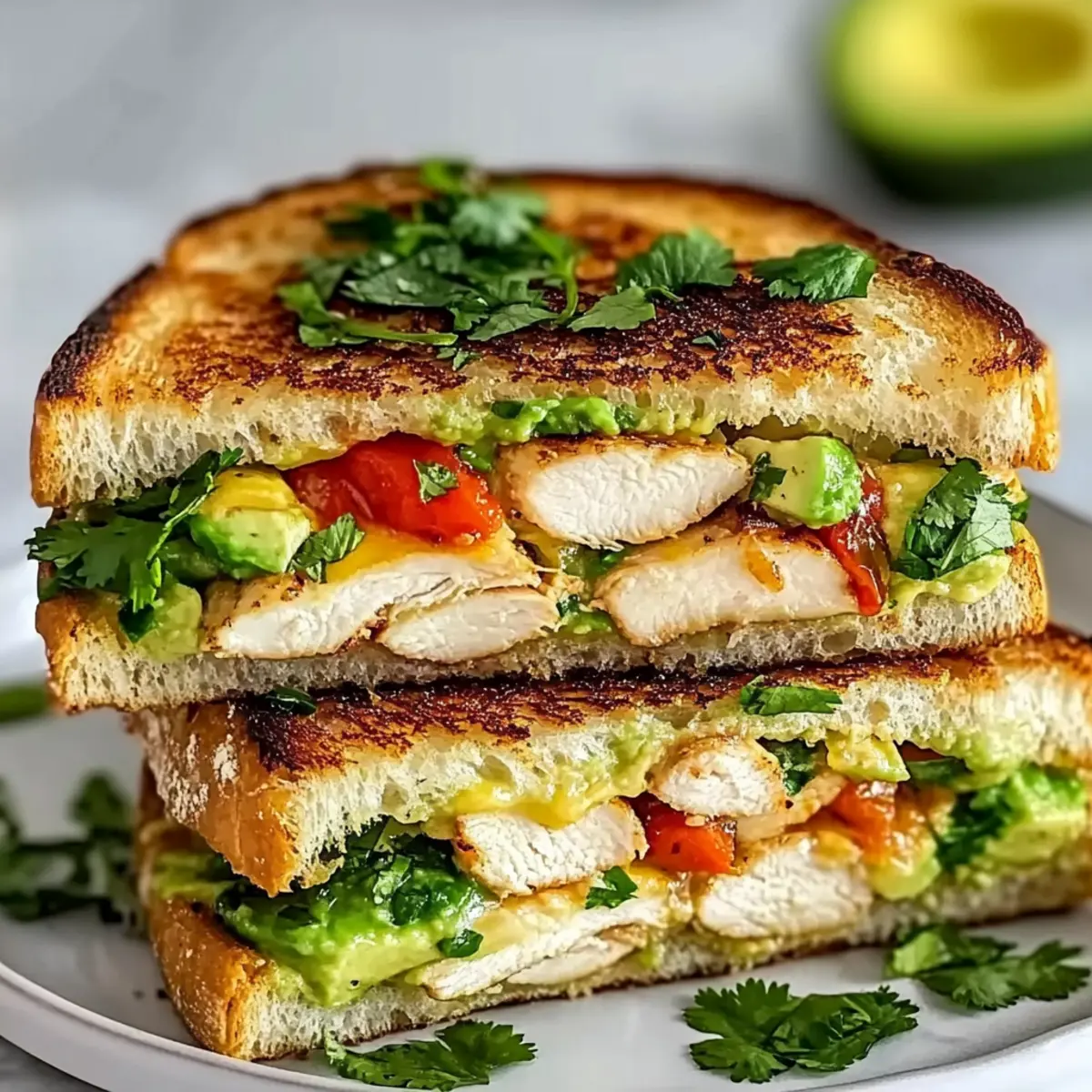 Chipotle Chicken Avocado Melt