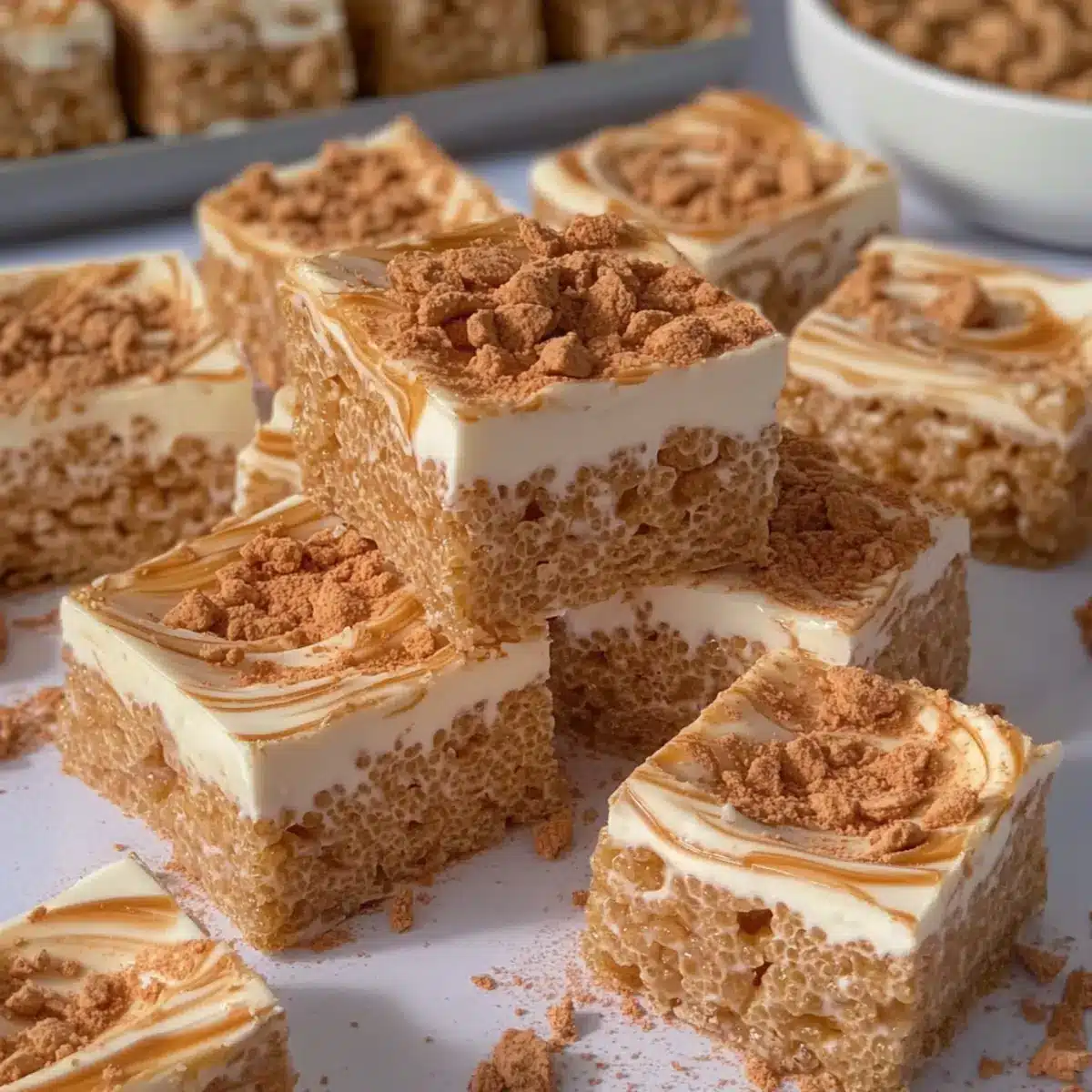 Biscoff Rice Krispie Treats