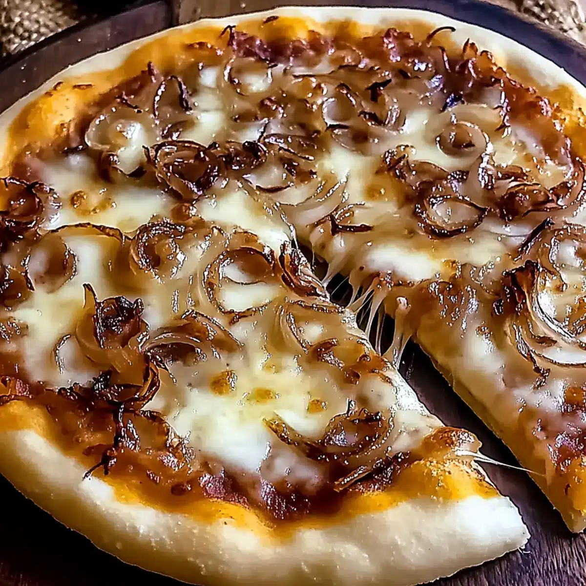 Homemade French Onion Pizza