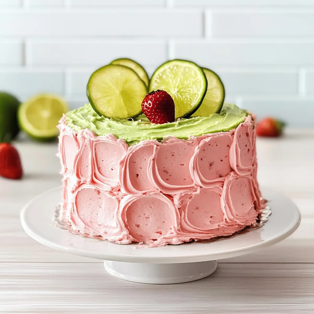 Strawberry Limeade Cake