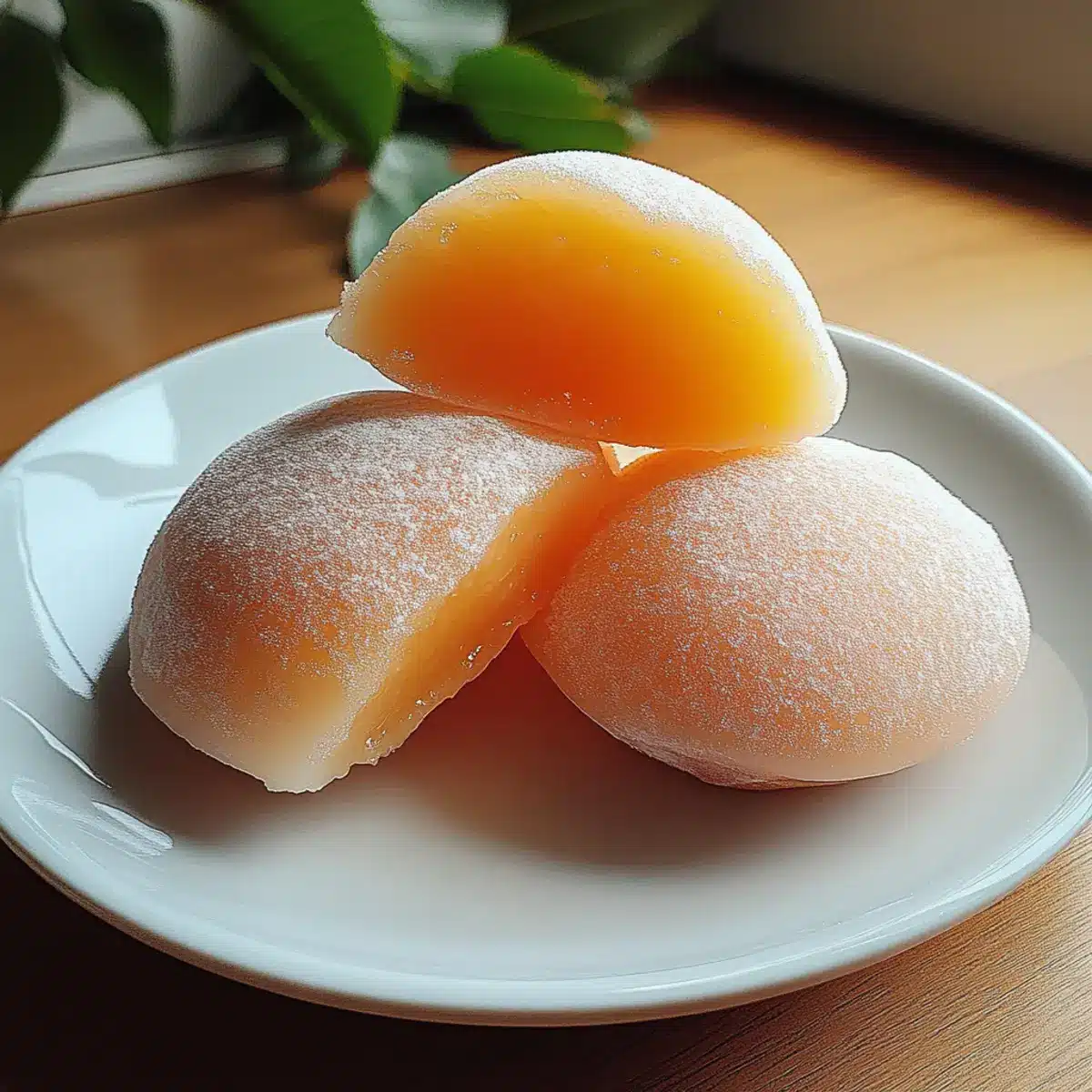 Whole Peach Mochi