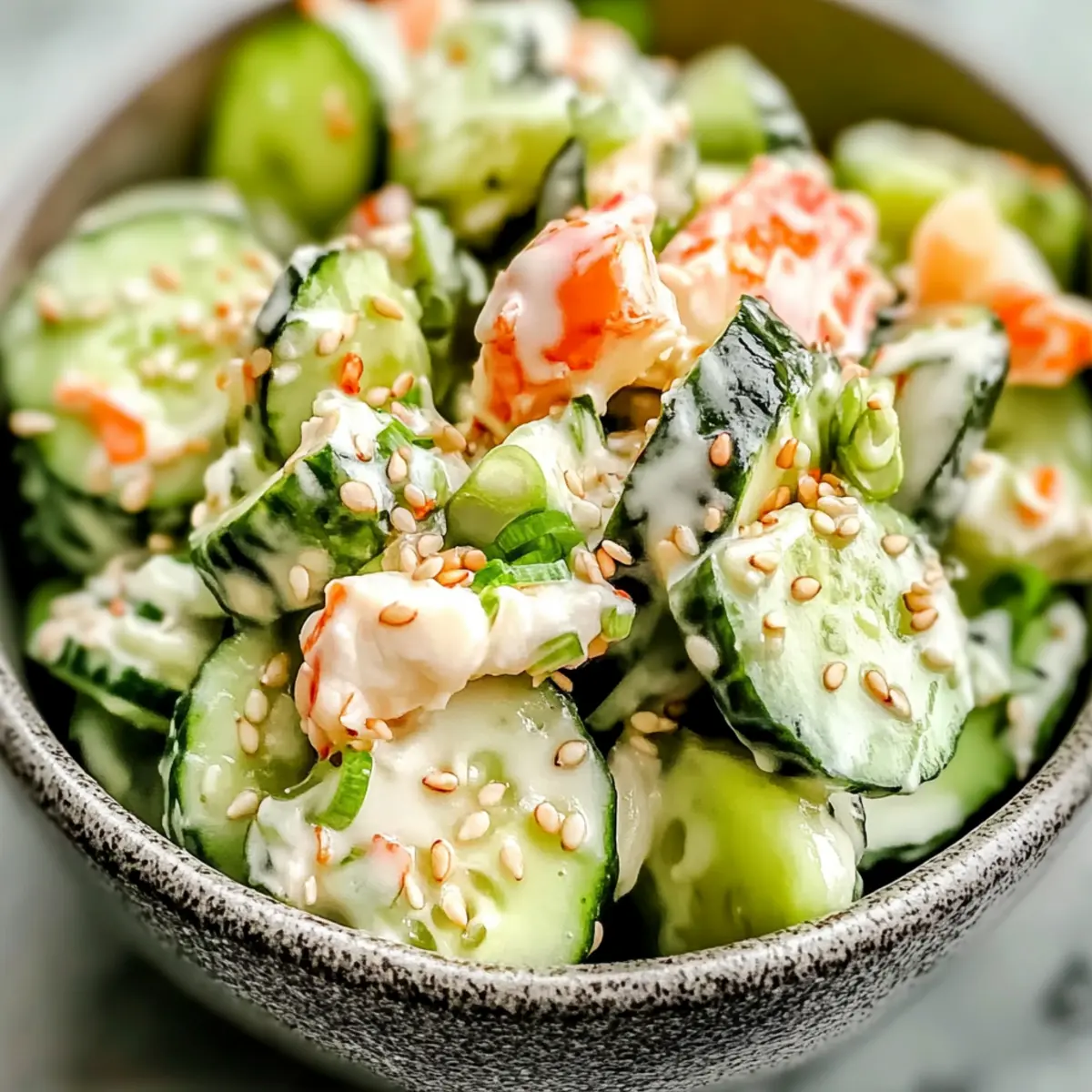 California Roll Cucumber Salad