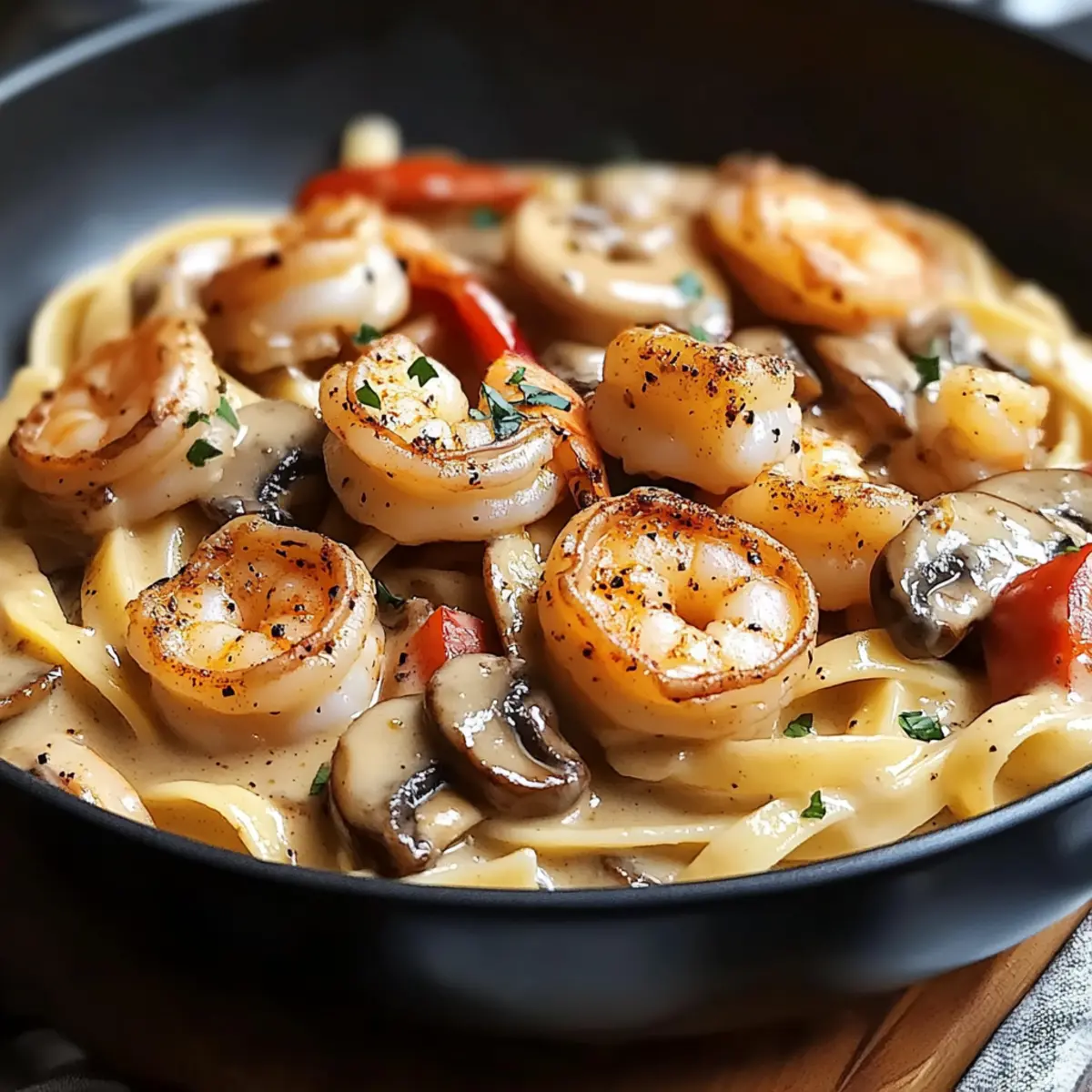 Blackened Shrimp Stroganoff