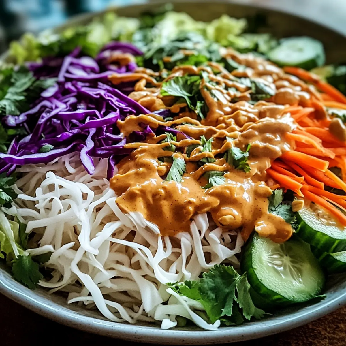 Delicious Spring Roll Salad with Peanut Dressing You’ll Love