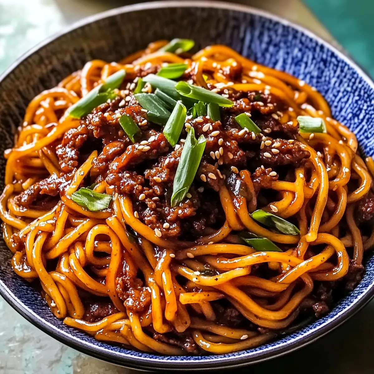 Korean Beef Sesame Noodles