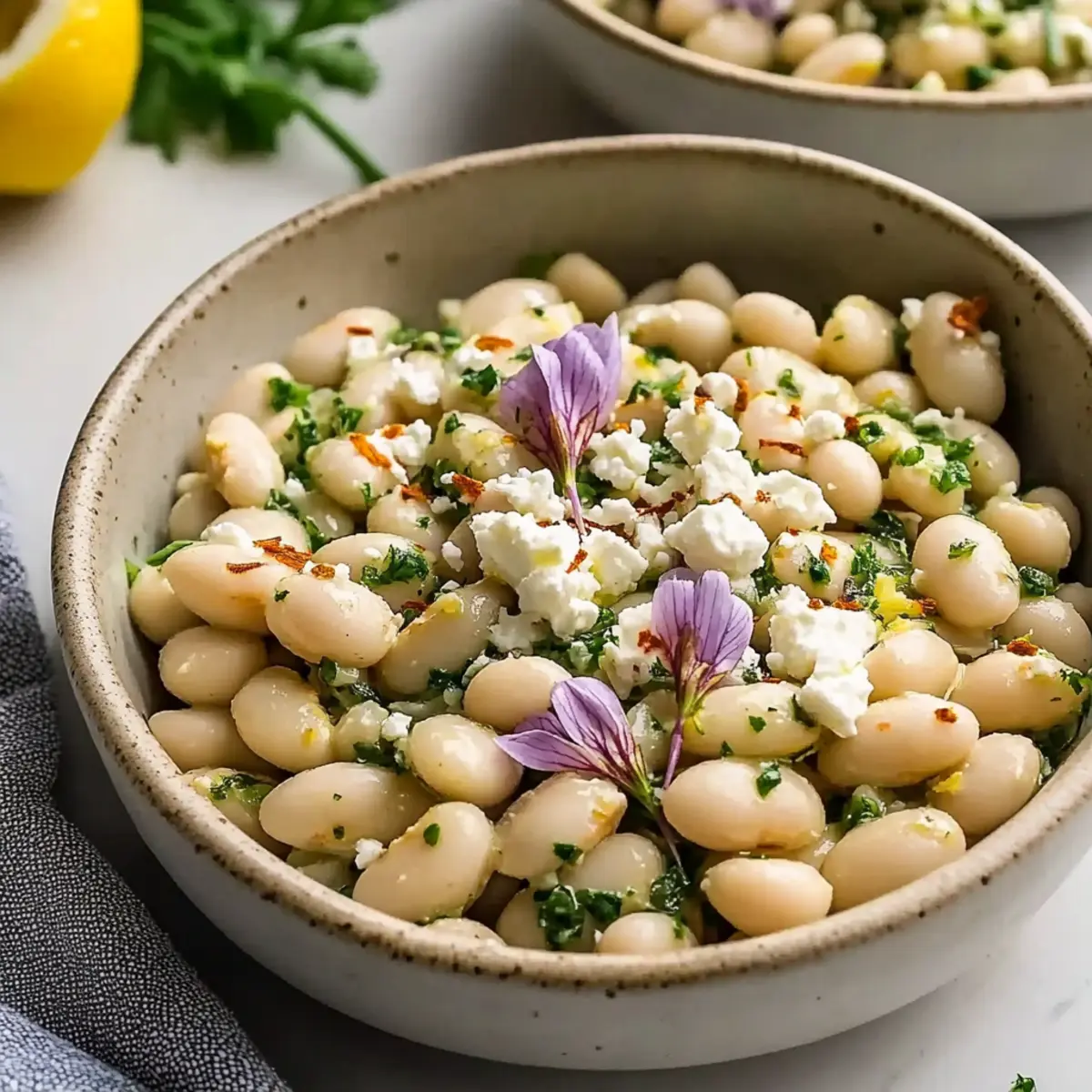 10-Minute Lemon White Bean Salad