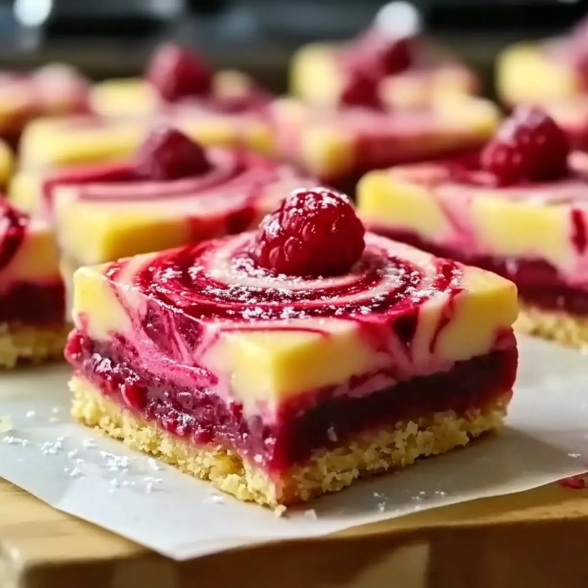 Lemon Raspberry Swirl Bars