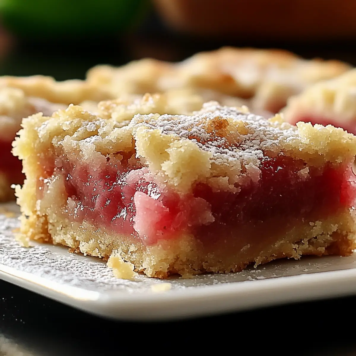 Rhubarb Shortbread Bars