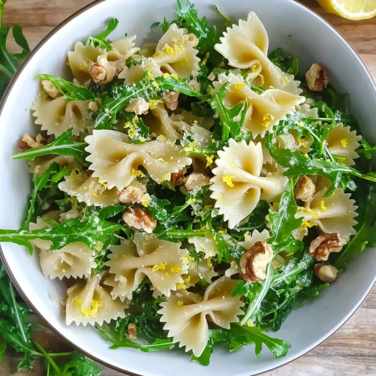 Lemon Arugula Pasta Salad