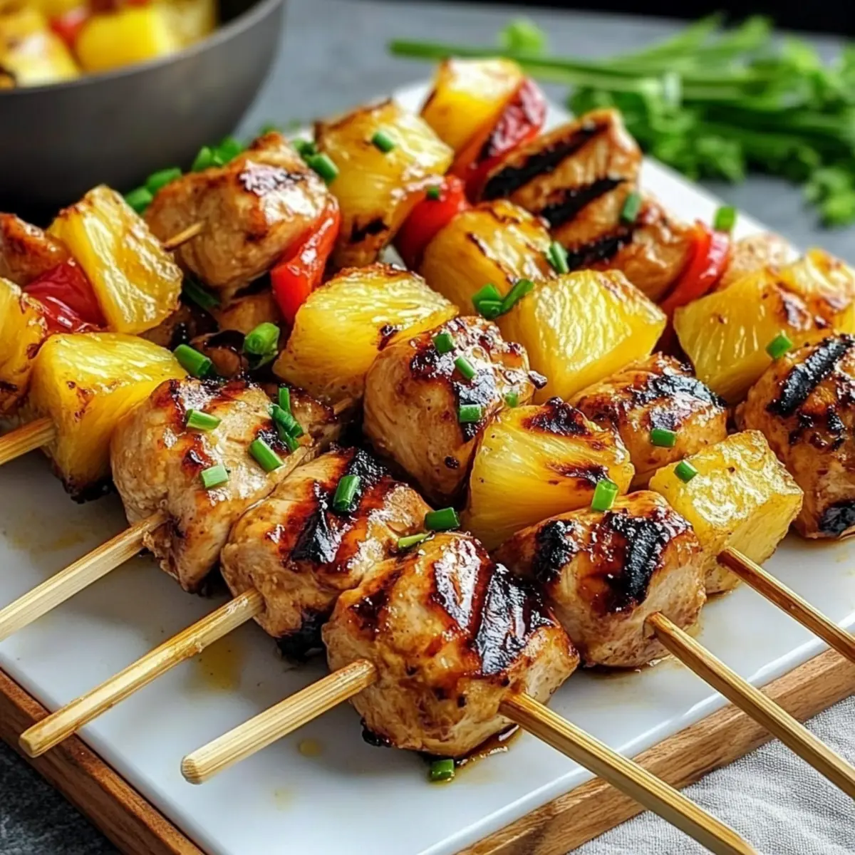 Pineapple Chicken Kabobs