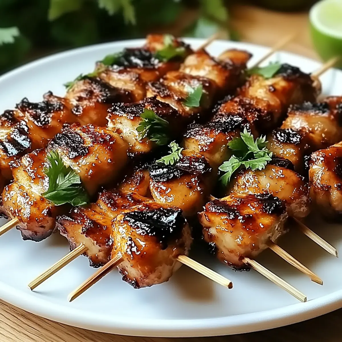 Grilled Thai Coconut Chicken Skewers