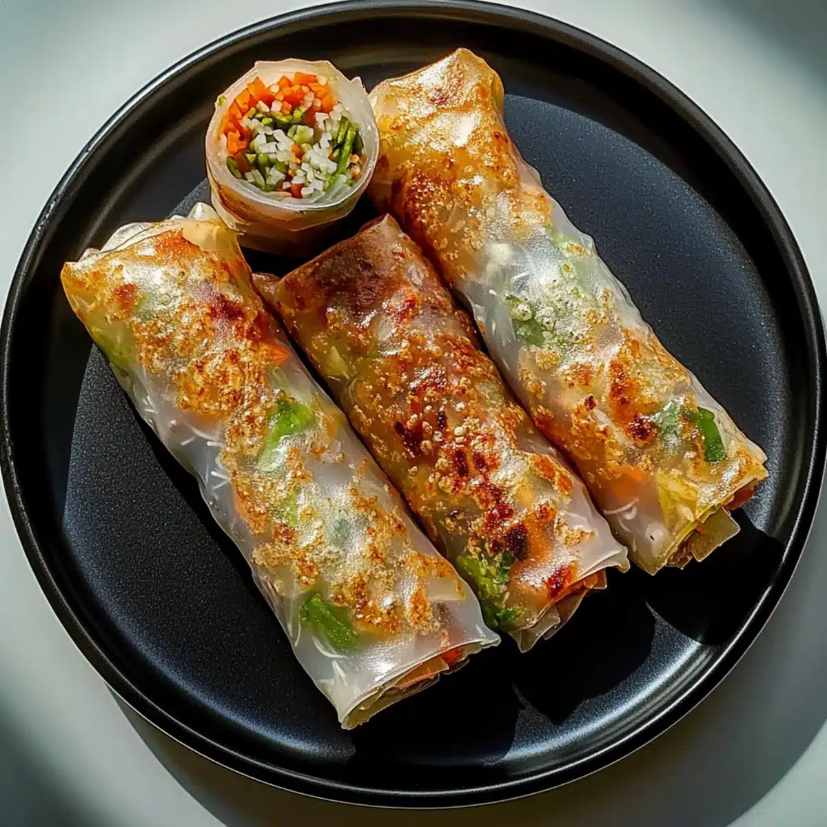 Air Fryer Rice Paper Noodle Rolls