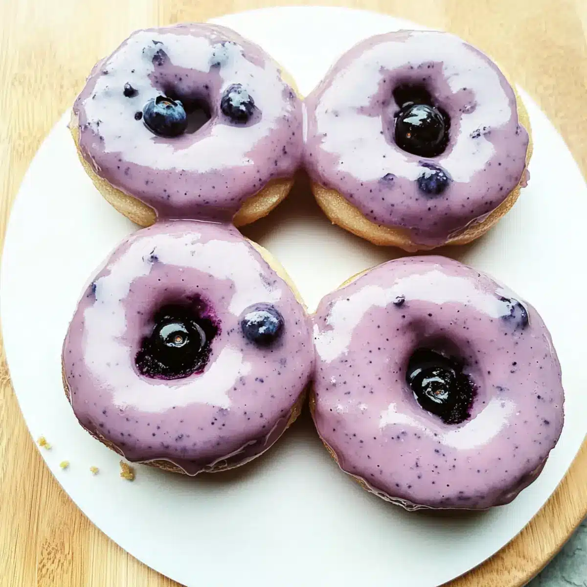 Wild Blueberry Cake Donuts