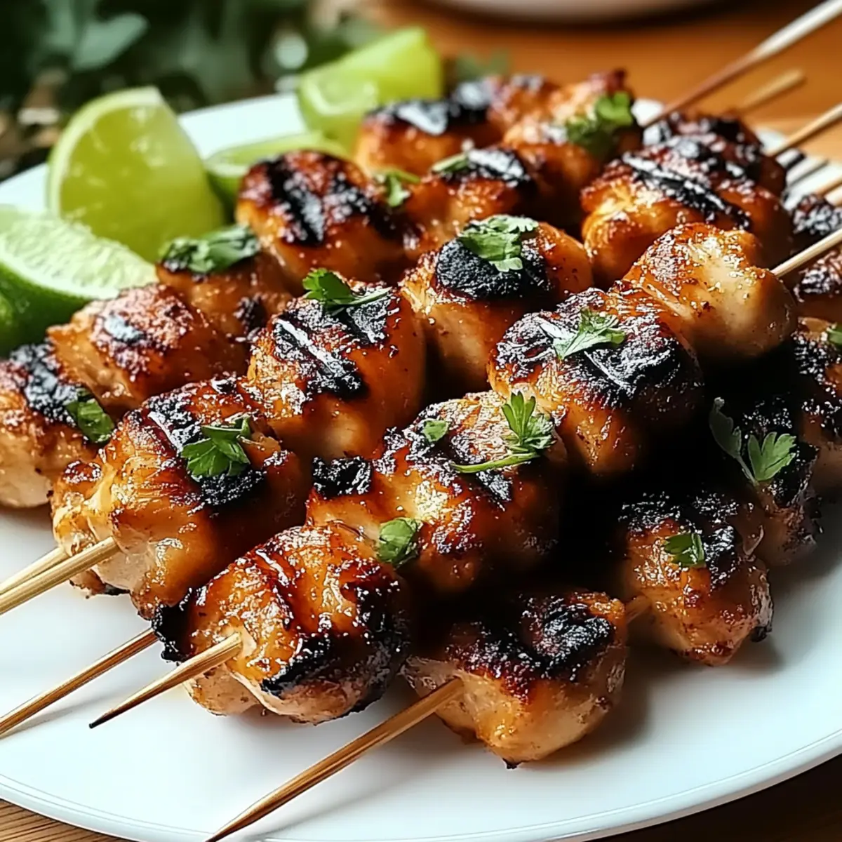 Grilled Thai Coconut Chicken Skewers