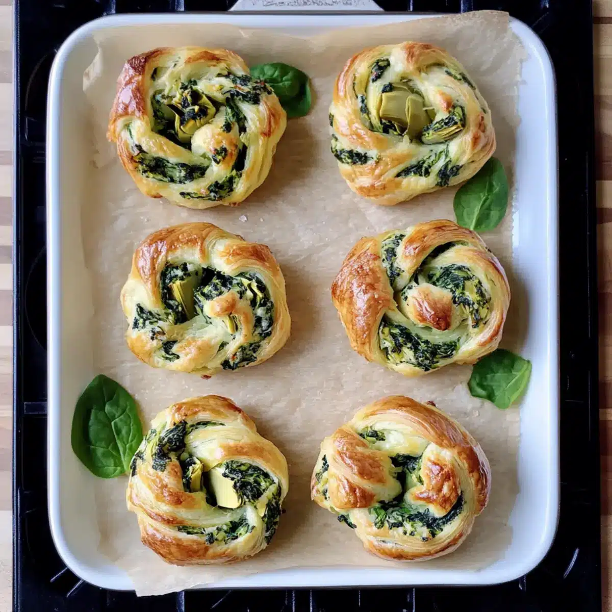 Spinach Artichoke Swirls